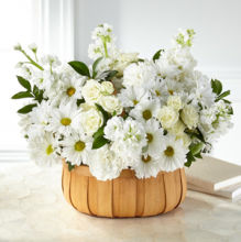 Graceful Garden Basket with whites
